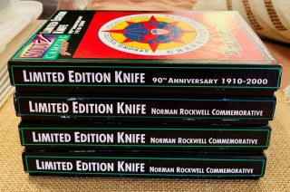 Boy Scouts Of America Limited Edition Norman Rockwell Commemorative Knife Set