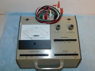 Vintage Heathkit It - 121 Fet/transistor Tester W/ Leads