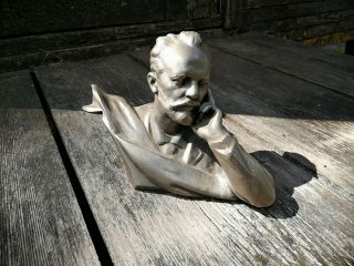 Old Vintage Soviet Russian Ussr Bust Of Tchaikovsky Composer