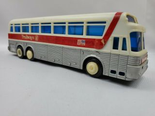 Vintage Continental Trailways Silver Eagle Charmy Friction Toy Bus