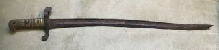 Authentic Civil War " Zouave Sword Bayonet " From The Battle Of Fredericksburg