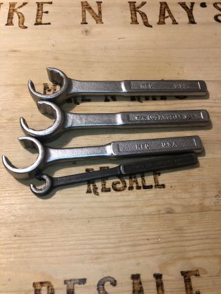 Vintage Proto 4pc Flare Nut Line Wrench Set Made In Usa