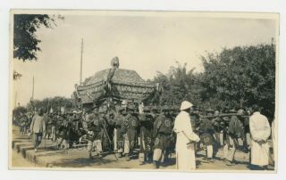 Vintage China Photograph 1920 Peking Peiping Funeral Procession Photo