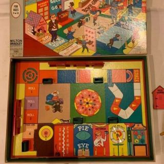 VTG 1964 Shenanigans Milton Bradley Board Game 4480 Family Made USA 3