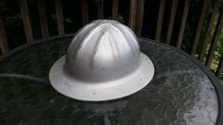 Vintage B.  F.  Mcdonald Co Full Brim Aluminum Hard Hat