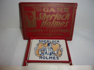 1904 Antique Parker Brothers Sherlock Holmes Card Game - 116 Years Old