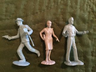 1960s Vintage Marx Untouchables Play Set Figures 2.  25 " Tall 4