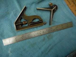 Vintage Starrett Combination Square And Center Finder Machinist Tools