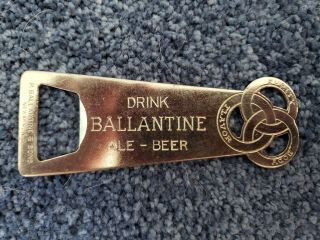Vintage Drink Ballantine Ale & Beer Metal Bottle Opener