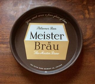 Meister Brau Beer Tray The Peter Hand Brewing Co.  Chicago