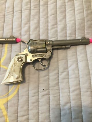 2 Vintage Hubley " Western " Cap Gun Pistol’s
