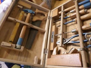 Handy Andy Carpenters Tool Set - No 600 - Skil - Craft 1974 - Wooden Case