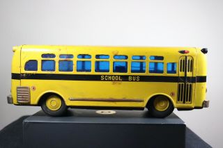 Antique Tin Toy Japanese School Bus Touring Car Japan Tx - 702 State Law