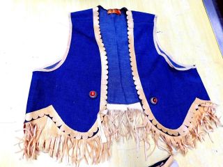 Vintage Costume Lasso ' em Bill Cowgirl Set Consisting of a Skirt and Vest 2
