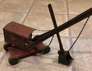Antique 1920’s Pressed Steel Structo Marion Steam Shovel - Collectible