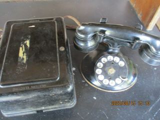 Vintage Western Electric Telephone E 1 Thade Mark 1915? Box Phone