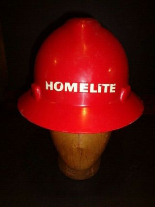 Vintage Homelite Chainsaw Logging Hard Hat Helmet