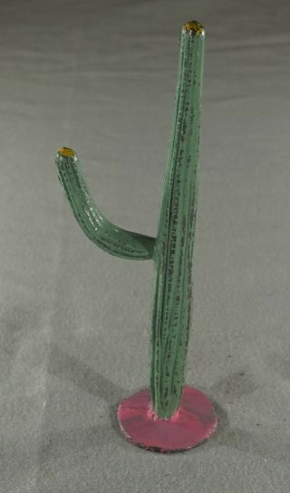 Vintage Antique Lead Toy Cactus 4 1/2 " Tall (inv.  No.  5148)