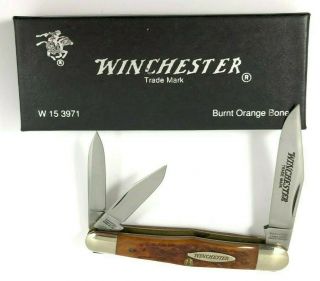 Winchester Swell Center Whittler Knife Bone 3971 
