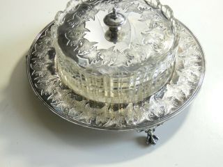 Vintage English Silver Plate & Jam/jelly Dish Circa 1875