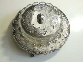 Vintage English Silver Plate & Jam/Jelly Dish Circa 1875 2