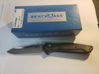Benchmade 940 - 2 Osborne Reverse Tanto Blade Knife - Black Cpm - S30v