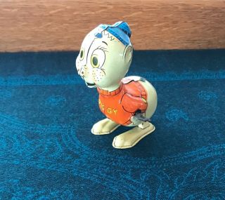 Vintage Louis Marx Piggy Tin Lithograph Wind Up In