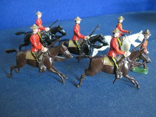 Vintage Britains Rcmp Royal Canadian Mounted Police Summer Dress 5 Mounted,  1