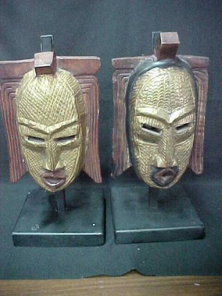 West African Tribal Mask With Stands Hand Made