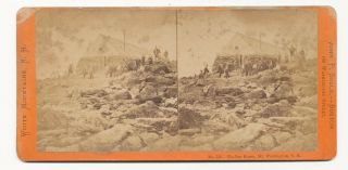 Mt.  Washington Nh Tip Top House Stereoview Ca.  1870 John P.  Soule 516