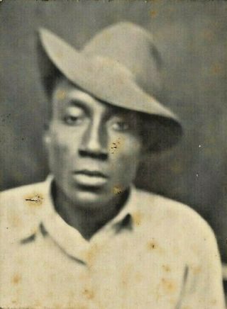 Sharp African American Men In Jaunty Hats 2 Vintage Arcade Booth Photographs