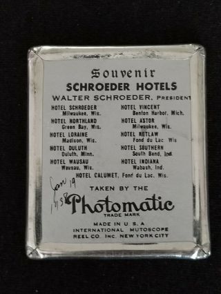 Vintage Photomatic from the 1930 ' s: Schroeder Hotels - Agnes Photo 3