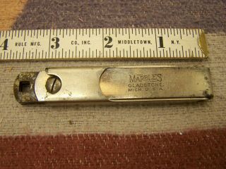 Marbles Gladstone Mich Usa 3 Blade Folding Screw Driver 246 Knife Axe Tool Co