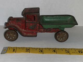 Antique 1920’s Arcade Cast Iron Ford Model Aa Dump Truck Toy 220