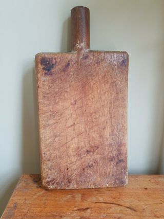 Vintage English Wooden Bread Or Cutting Board