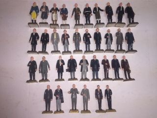 Vintage 1960s Marx Set Of United States Presidents Set Of 36