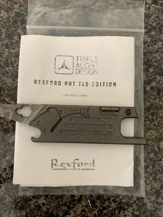 Rexford Rut For Tad Gear Triple Aught Design Topo V3 Utility Knife / Multi Tool