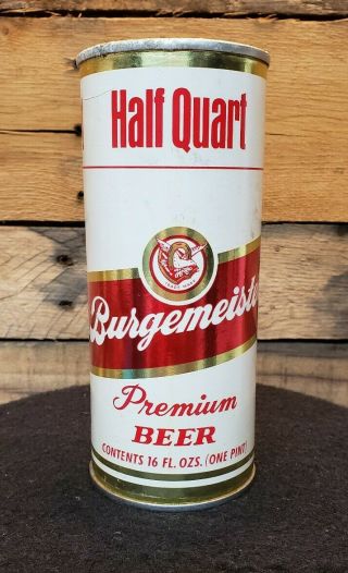 Burgemeister Beer Can Warsaw Brewing Chicago Il 16oz Half Quart Pint Pull Tab