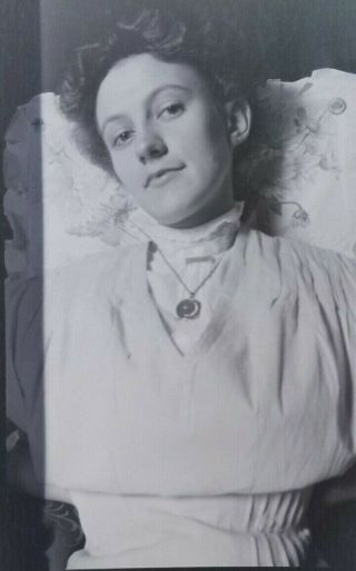 Vintage Photo Negative Film Portrait Of A Woman With Attitude