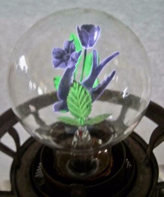 Vintage Aerolux Duro Lite Neon Style Light Bulb With Bird And Flowers