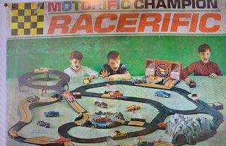 Ideal Motorific Racerific Champion Race Set Complete With Car And Track Pin