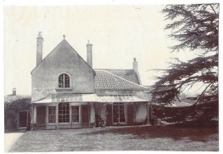 Blackford Somerset View Of The Vicarage - Antique Photograph C1910