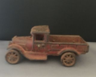 1920s CAST IRON MODEL T FORD PICK UP TRUCK TOY 209 By ARCADE SOME OLD PAINT 2