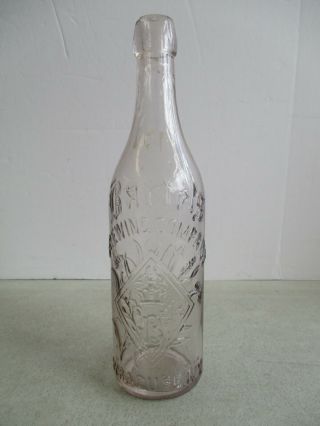 Vintage Bartels Brewing Company Syracuse Ny Clear Glass Beer Bottle