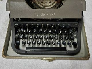 Vintage Underwood Typewriter w/ Case Elliot Fisher Co 2