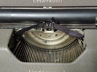 Vintage Underwood Typewriter w/ Case Elliot Fisher Co 3