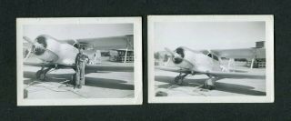 Vintage Photos Wwii Army Uc 43 Beech Craft Airplane My Little Pea Shooter 412124