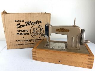 Vintage Kayanee Sew Master Sewing Machine Toy W/ Box