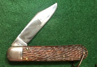 Schrade Cut Co Bovine Bone Knife With Locking Blade