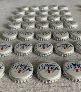 120 Michelob Ultra Beer Bottle Caps No Dents (craft 